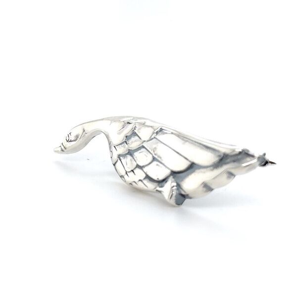 Tiffany & Co Goose Brooch Sterling Silver Estate TIF896 - Picture 9 of 9